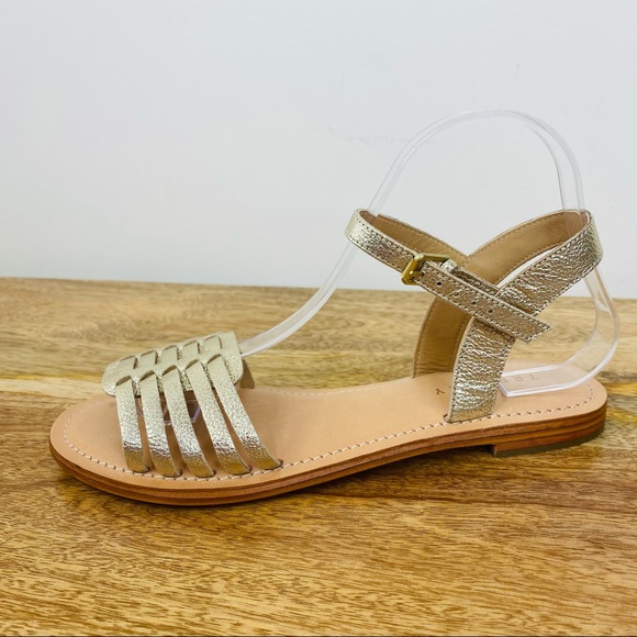 Trenery Metallic Gold Sandals - Picture 2 of 6